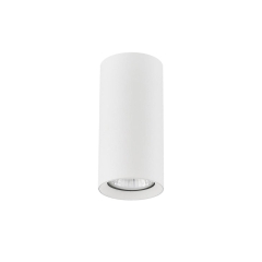 Oprawa natynkowa MANACOR IP20 wys. 13 cm śr. 6 cm biała GU10 LIGHT PRESTIGE