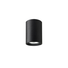 Oprawa natynkowa MANACOR IP20 wys. 9 cm śr. 6 cm czarna GU10 LIGHT PRESTIGE