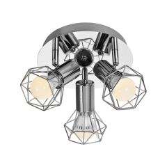 Plafon AJE-BLANKA 3 srebrny E14 ACTIVEJET