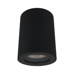 Oprawa stropowa natynkowa FARO IP65 czarna okrągła GU10 LIGHT PRESTIGE