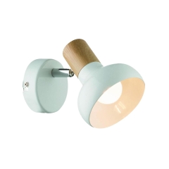Reflektorek AREZZO biały z drewnem E14 LIGHT PRESTIGE