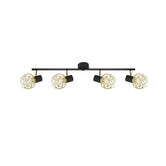 Listwa reflektorowa ACROBAT czarno-złota E14 CANDELLUX