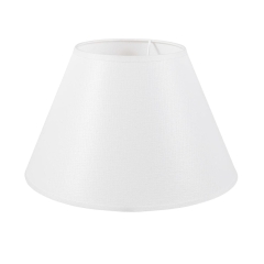 Abażur ZMYWALNY 31 x 18 cm tkanina biały E27