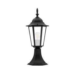 Lampa ogrodowa stojąca LIGURIA IP43 czarna E27 POLUX