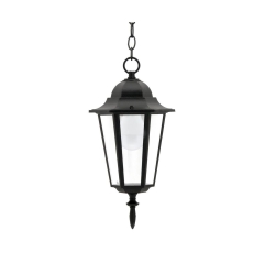 Lampa ogrodowa wisząca LIGURIA IP43 czarna E27 POLUX