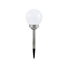 Lampa wbijana solarna KULA IP44 mleczna POLUX