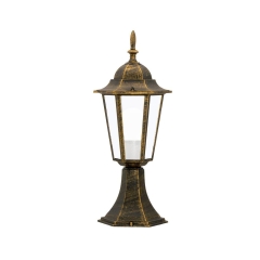Lampa ogrodowa stojąca LIGURIA IP44 patyna E27 POLUX