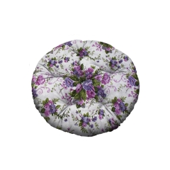 Poduszka okrągła Brasil Blumen fioletowa śr. 65 cm