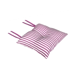 Poduszka na krzesło SILLA PASKI różowa 40 x 40 x 8 cm
