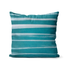 Poduszka Love Stripes niebieska 45 x 45 cm