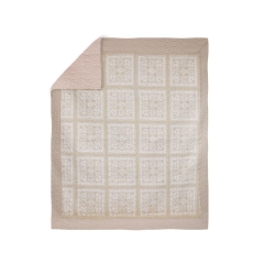 Narzuta dwustronna PLATINUM beżowa 220 x 240 cm
