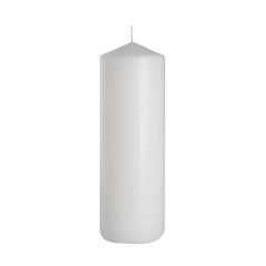 Świeca pieńkowa biała wys. 25 cm