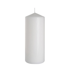 Świeca pieńkowa biała wys. 20 cm