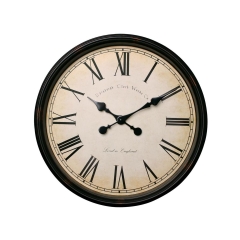 Zegar ścienny VINTAGE śr. 50 cm brązowy
