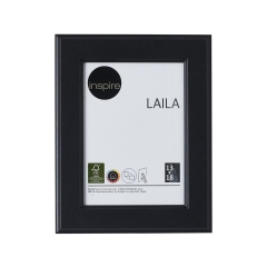 Ramka na zdjęcia Laila 13 x 18 cm czarna MDF Inspire