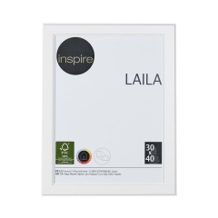 Ramka na zdjęcia Laila 30 x 40 cm biała MDF Inspire
