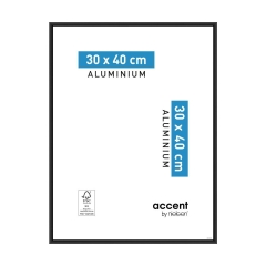 Ramka na zdjęcia Accent 30 x 40 cm czarna aluminiowa