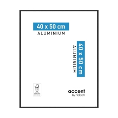 Ramka na zdjęcia Accent 40 x 50 cm czarna aluminiowa