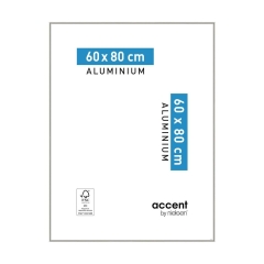Ramka na zdjęcia Accent 60 x 80 cm nikiel mat aluminiowa