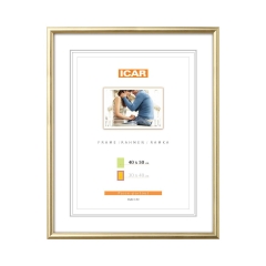 Ramka na zdjęcia Dri Hit 40 x 50 cm złota drewniana