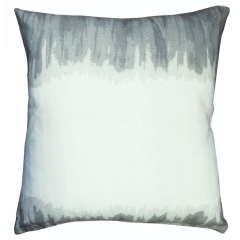 Poduszka dekoracyjna biało- szara 40x40 cm