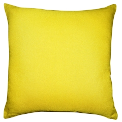 Poduszka dekoracyjna żółta 40x40 cm