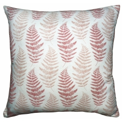 Poduszka dekoracyjna liście brąz 40x40 cm