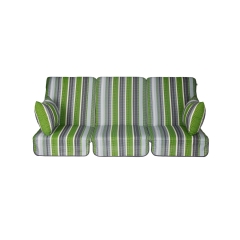 PATIO Komplet poduch Venez/Rimi do huśtawki zielone pasy 115x180x60