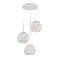 Italux Lampa wisząca PALERMO biała 3x40W E27