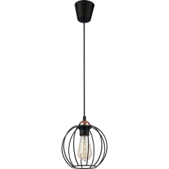 TK Lighting Lampa sufitowa GALAXY mosiądz czarna 1x60W E27