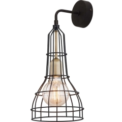 TK Lighting Kinkiet LONG czarny 1x60W E27