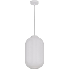 Lampa SUNNY 3 biała karbowana śr. 20 cm 40 W E14
