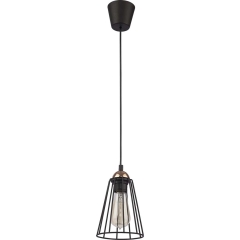 TK Lighting Lampa sufitowa GALAXY mosiądz czarna 1x60W E27