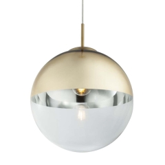 Globo Lampa wisząca VARUS kula złota szkło śr. 30 cm 1x40W E27