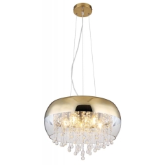 Globo Lampa wisząca KALLA złoty mat szkło 5x25W E14