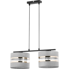 Sigma Lampa sufitowa SARA szara 2x60W E27