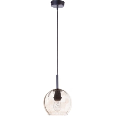 Sigma Lampa wisząca COMO 1C szkło czarna 1x60W E27