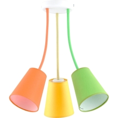 TK Lighting Lampa sufitowa Wire 3x60W E27