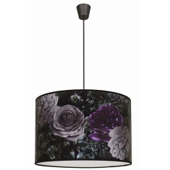 Doulla Lampa sufitowa Flowers black 1x40W E27