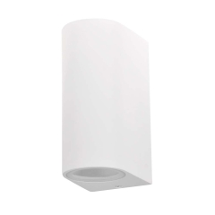 Polux Kinkiet góra/dół BOSTON aluminium okrągły biały 2x10W GU10