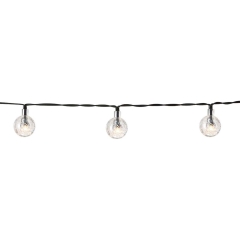 Łańcuch solarny LED KULKI ciepłe 4,9 m