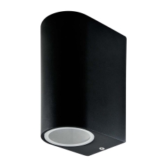 Polux Kinkiet góra/dół BOSTON aluminium okrągły czarny 2x10W GU10