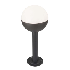 Polux Słupek ogrodowy ULSA 50 cm czarny mat 1x12W E27