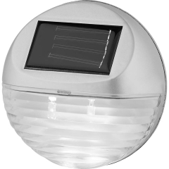 Lampa solarna LED ścienna schodowa srebrna