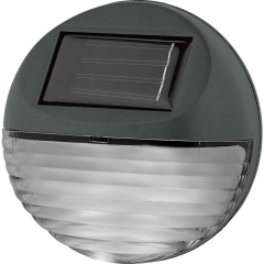 Lampa solarna LED ścienna schodowa szara