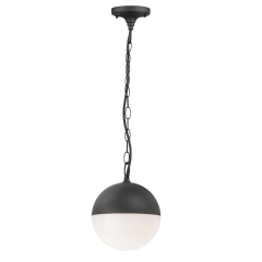 Polux Lampa ogrodowa ULSA wisząca czarny mat 1x12W E27