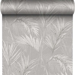 Tapeta PALM SPRINGS winylowa na flizelinie szara