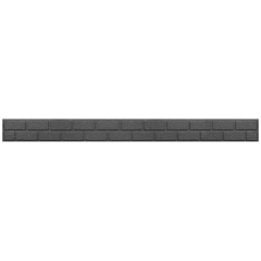 Obrzeże recyklingowe EZ Bricks szary 9x2x120 cm