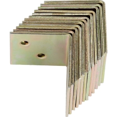 Kątownik szeroki 40 mm x 40 mm x 40 mm ocynkowany na żółto 12 sztuk