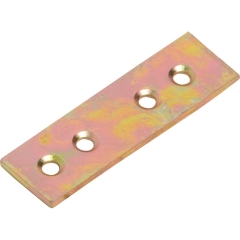 Płaski łącznik 50 mm x 15 mm ocynkowany na żółto